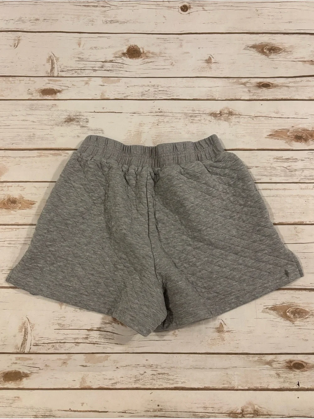 Alo Yoga Heather Gray Quilted Arena Boxing Athletic Lounge Shorts Size XS
